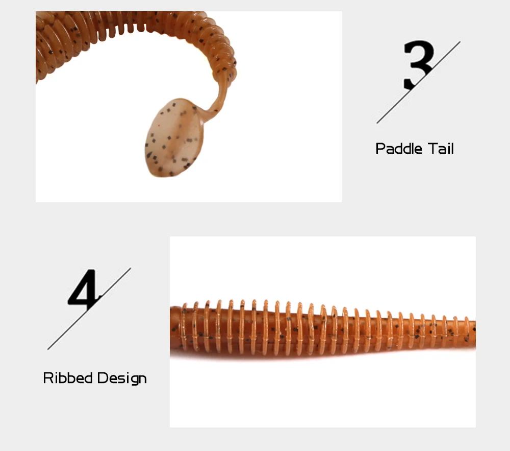 CHEERY 12cm 8.5g Paddle Tail Soft Lure Worm, for Freshwater ABS Pencil Lure - view 12