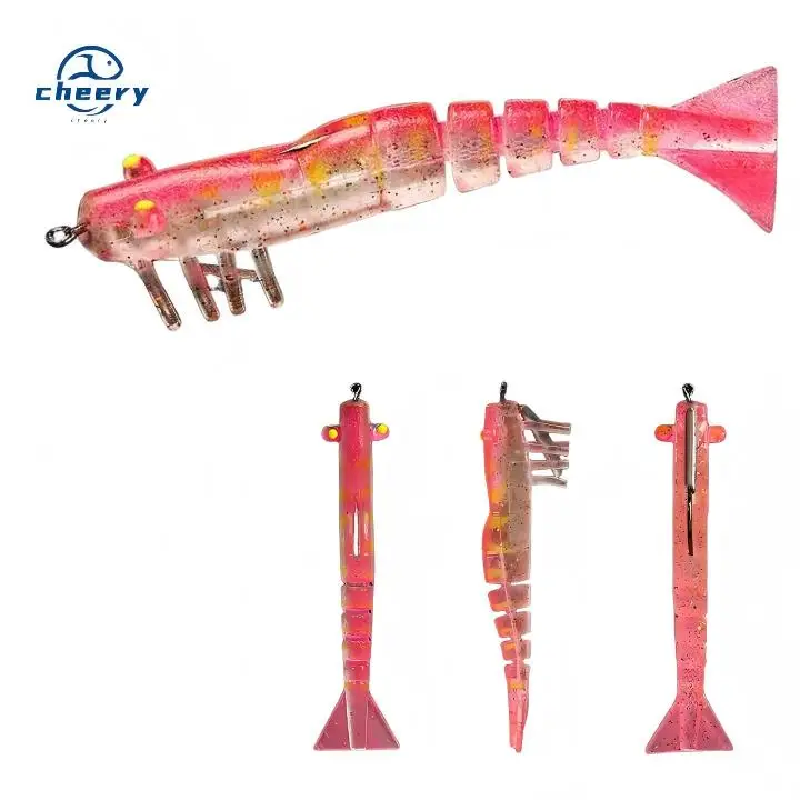 CHEERY 90mm 8.5g Saltwater Shrimp Fishing Bait Luminous