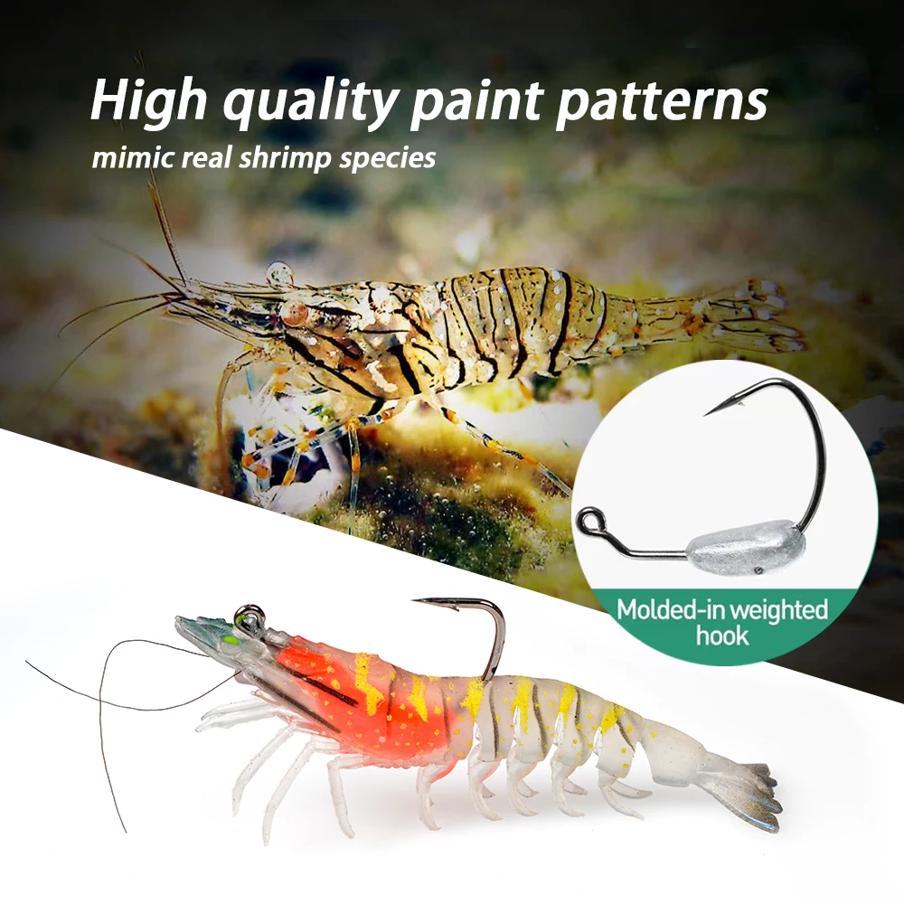 CHEERY Saltwater Soft Lure 15 g Luminous Plastic Shrimp Hooks ABS Pencil Lure - view 17