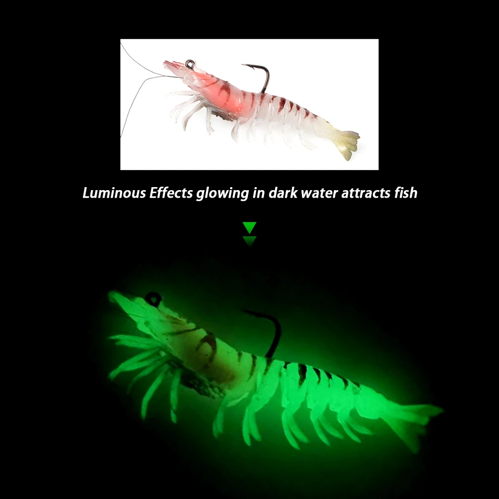 CHEERY Saltwater Soft Lure 15 g Luminous Plastic Shrimp Hooks ABS Pencil Lure - view 1