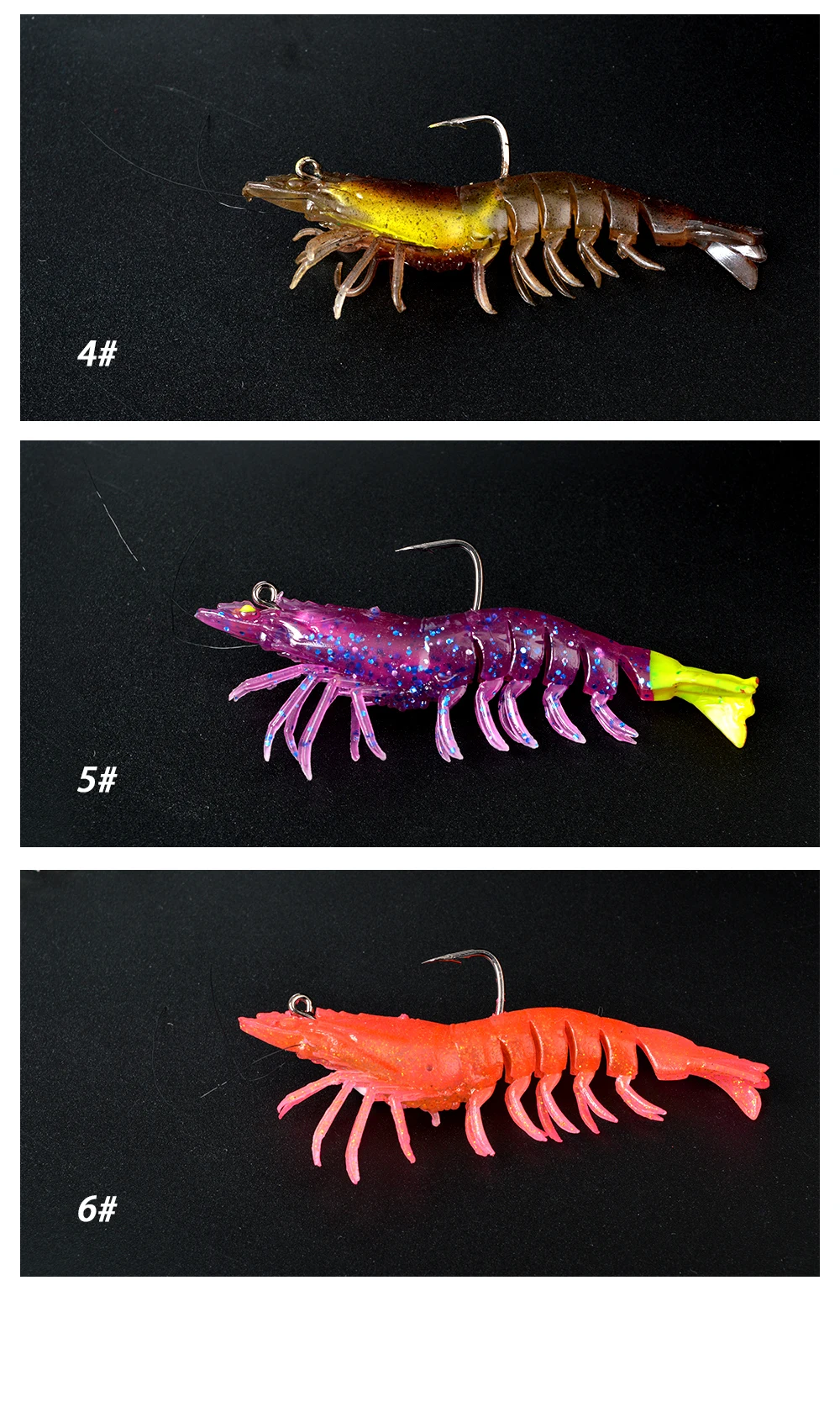 CHEERY Saltwater Soft Lure 15 g Luminous Plastic Shrimp Hooks ABS Pencil Lure - view 11