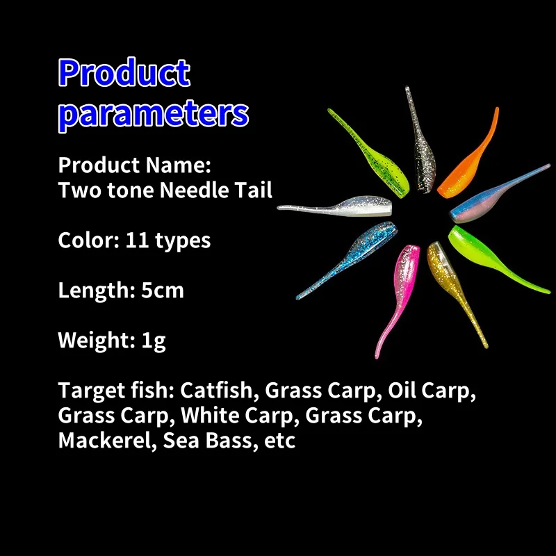 1g 5cm Needle Tail Soft Plastics Soft Lure ABS Pencil Lure - detail 6