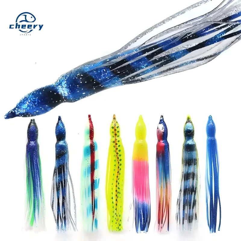 Cheery PVC Saltwater Fishing Trolling Skirts Soft Lure