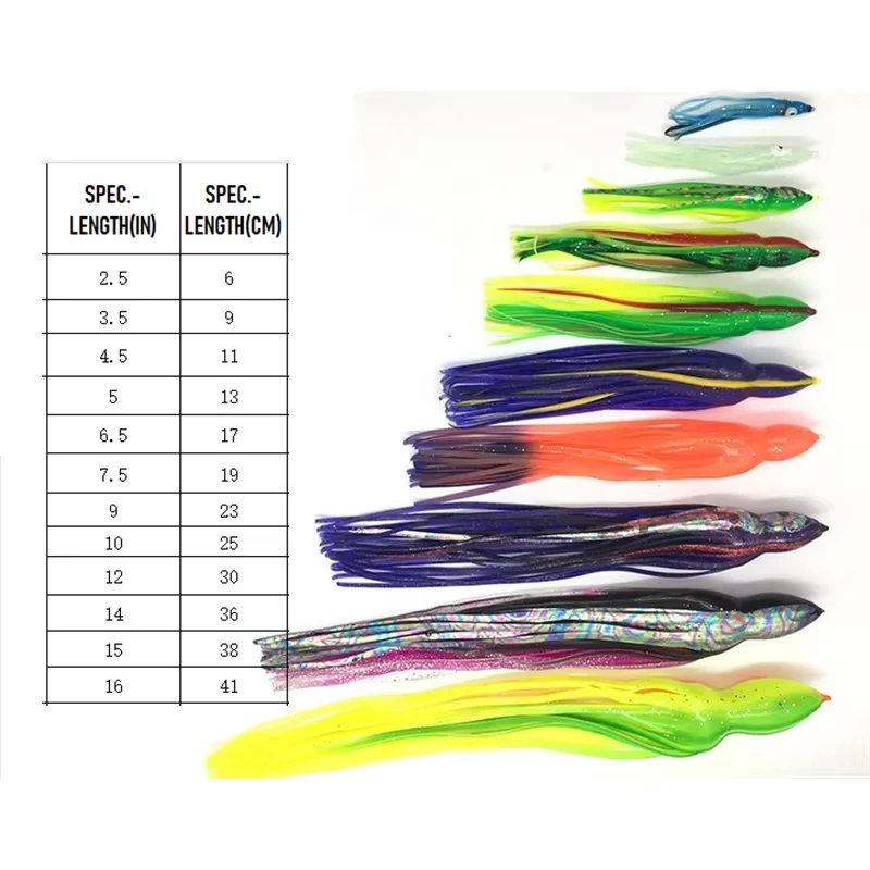 Cheery PVC Saltwater Fishing Trolling Skirts Soft Lure ABS Pencil Lure - view 12