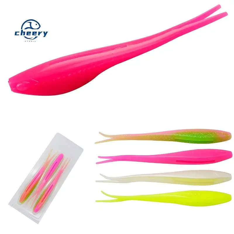 CHEERY 17cm 15.5g TPR Plastic Fishing Bait Y Bass Texas Rig