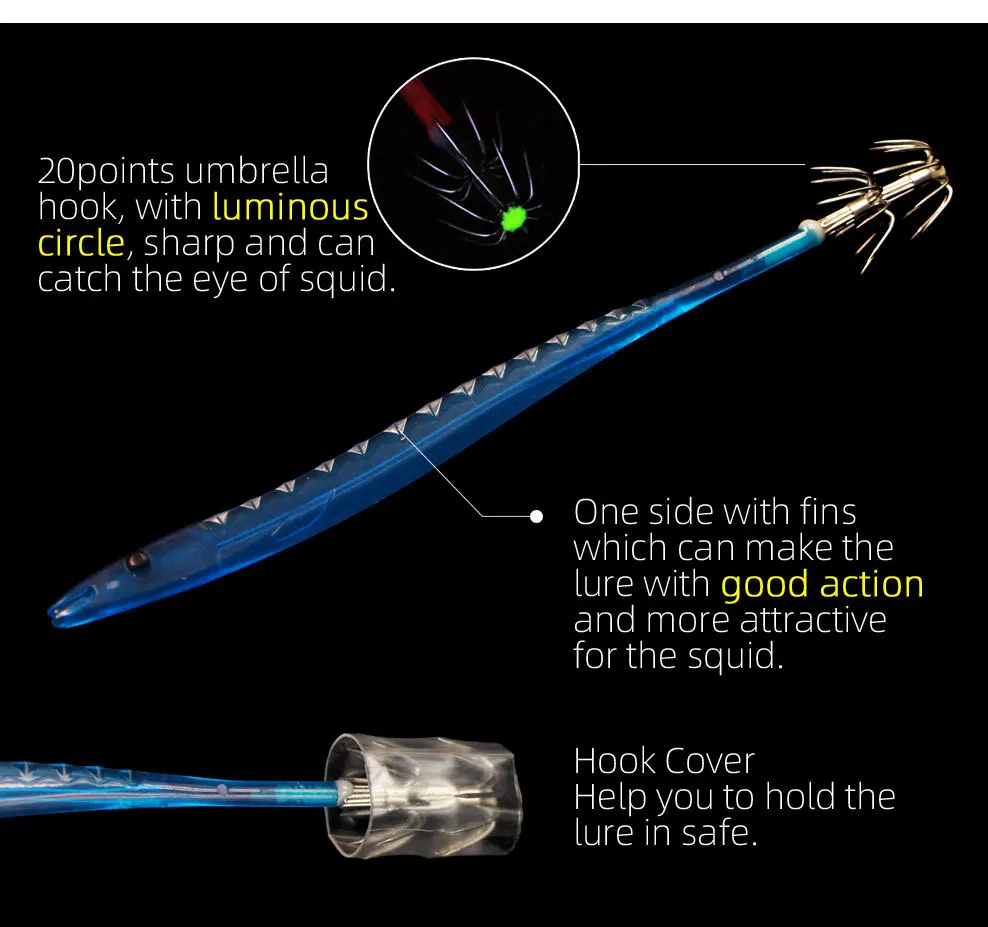 Cheery Shrimp Plastic Hairtail Bait ABS Pencil Lure - view 13