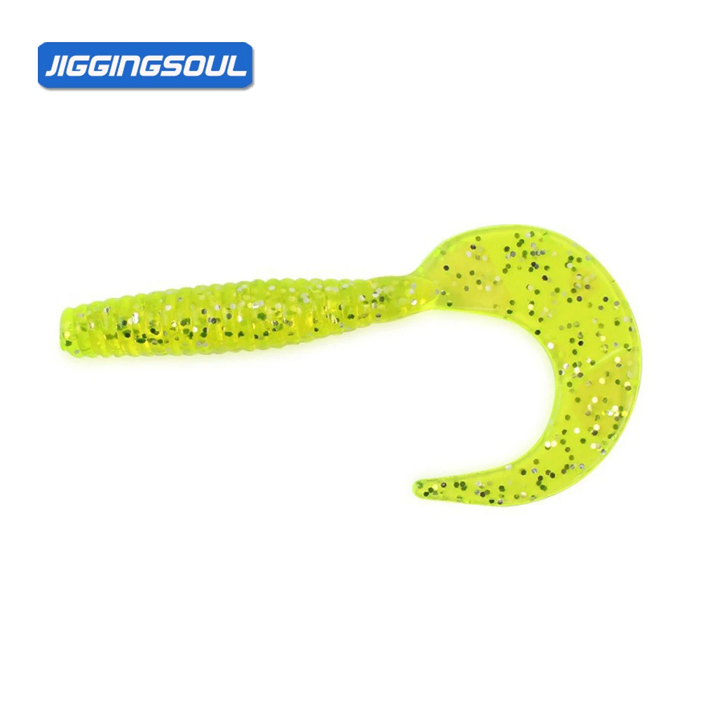 15 / 30 / Shrimp Curly Tail Fishing Bait Soft Worm ABS Pencil Lure - view 5
