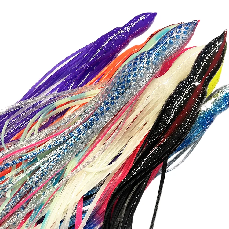 Saltwater Trolling Soft Plastic Lure Fishing Bait Silicone for
