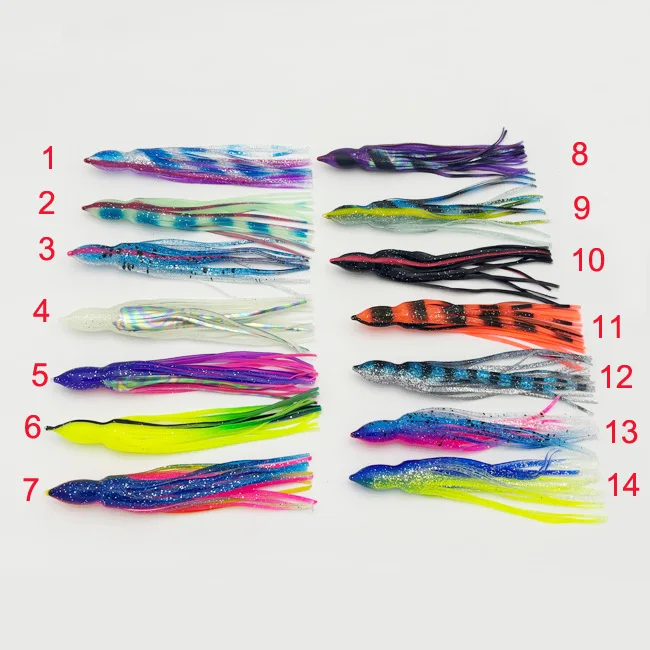 Saltwater Trolling Soft Plastic Lure Fishing Bait Silicone for ABS Pencil Lure - view 12