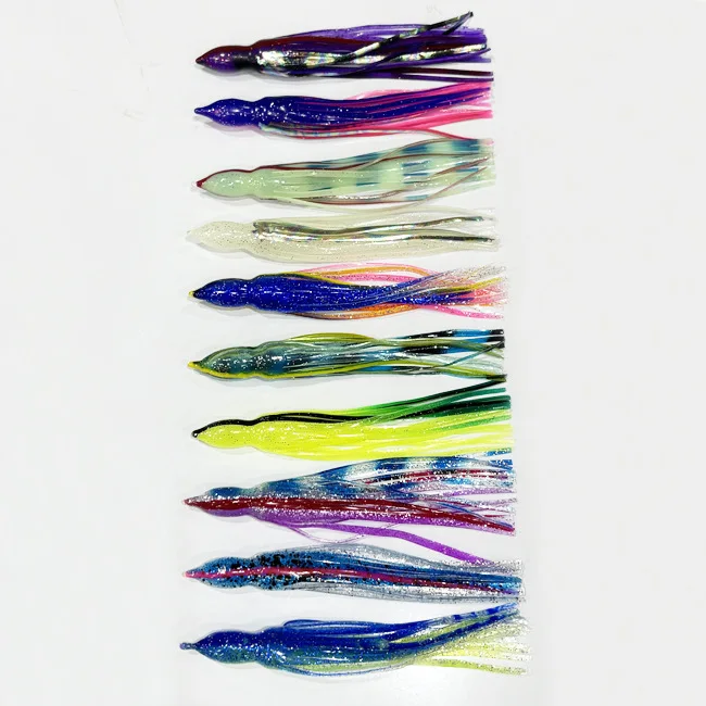 Saltwater Trolling Soft Plastic Lure Fishing Bait Silicone for ABS Pencil Lure - view 13