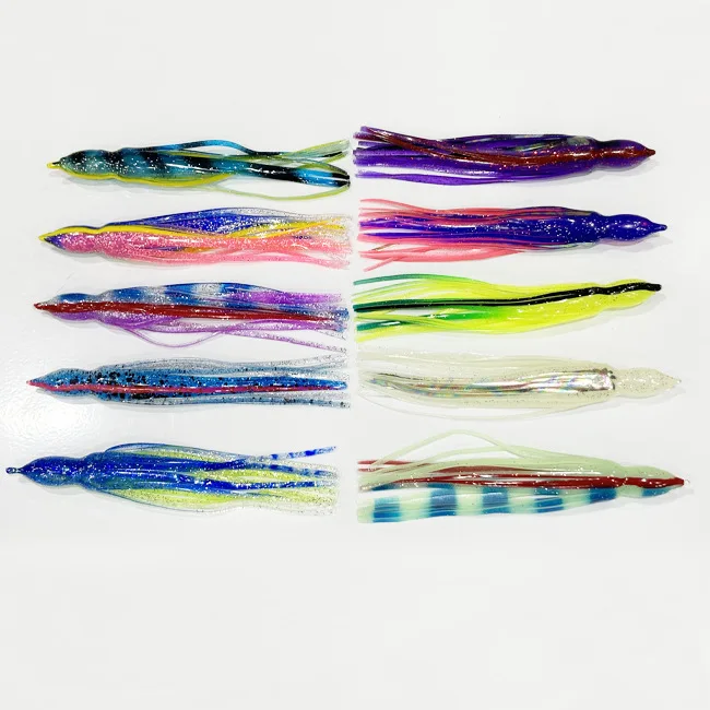 Saltwater Trolling Soft Plastic Lure Fishing Bait Silicone for ABS Pencil Lure - view 14
