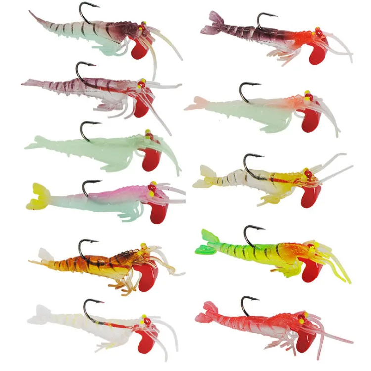 5 Luminous Shrimp, Soft Lead Plastic ABS Pencil Lure - view 3