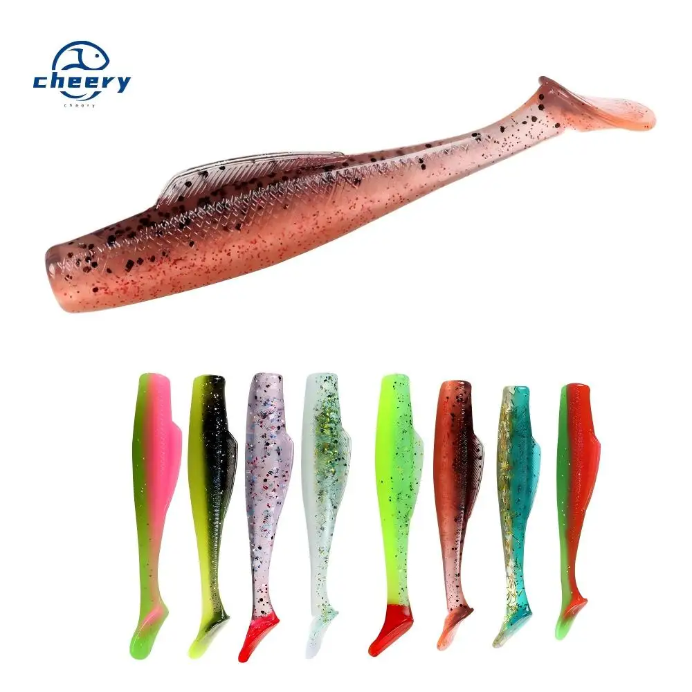 CHEERY TPR 65mm 2.3g 55mm 1.8g Paddle Tail Fishing Bait Artificial