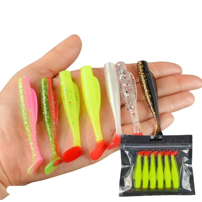 Cheery Paddle 6cm 2.3g 6 Soft Lure Fishing Bait T TPR ABS Pencil Lure - view 11