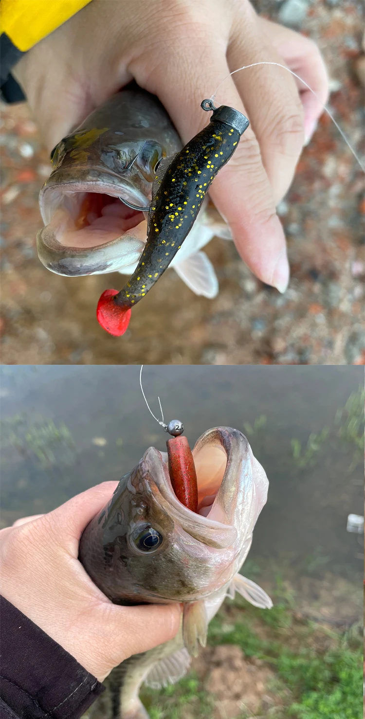 Cheery Paddle 6cm 2.3g 6 Soft Lure Fishing Bait T TPR ABS Pencil Lure - view 5