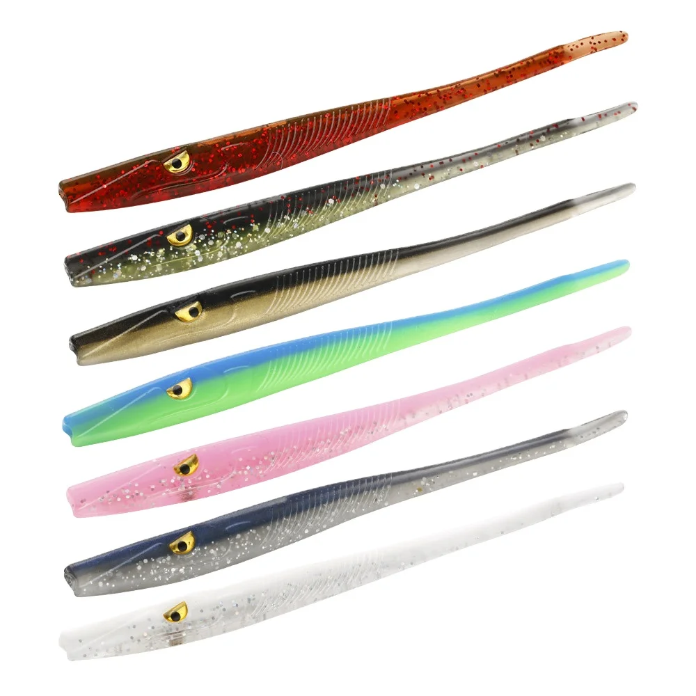 Cheery 125mm 3.8g 3 Slow Sinking Silicone Trout Soft Plastic Lure