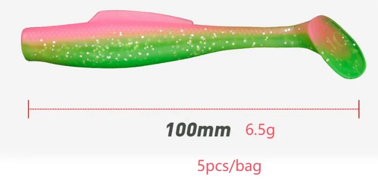 CHEERY 100mm 6.5g TPE Soft T Fishing Bait 5 / ABS Pencil Lure - view 9