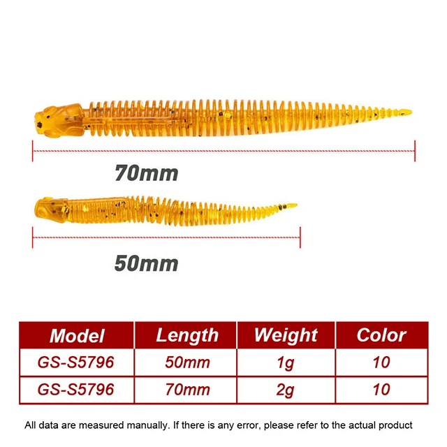 Freshwater Bass Soft Lure 50 mm 70 mm Silicone Artificial Fishing ABS Pencil Lure - view 3