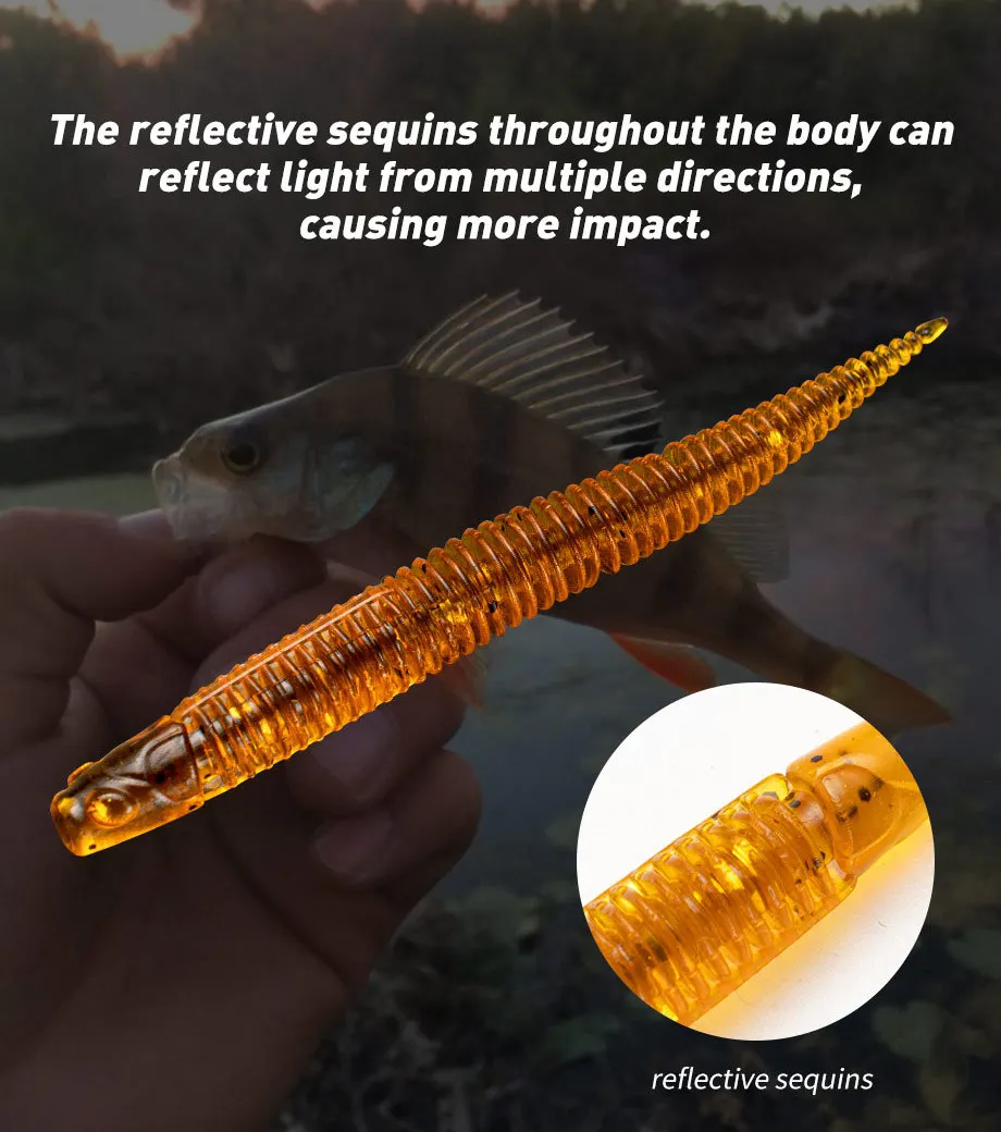 Freshwater Bass Soft Lure 50 mm 70 mm Silicone Artificial Fishing ABS Pencil Lure - view 12