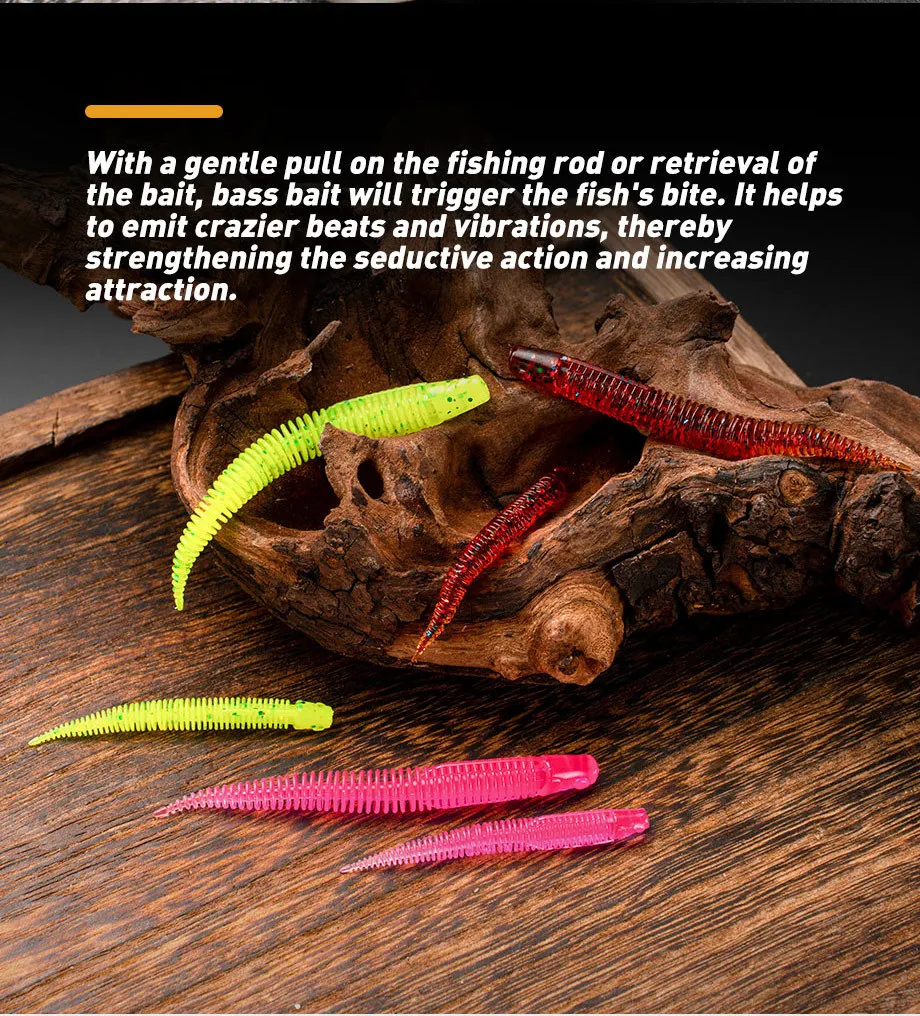 Freshwater Bass Soft Lure 50 mm 70 mm Silicone Artificial Fishing ABS Pencil Lure - view 14