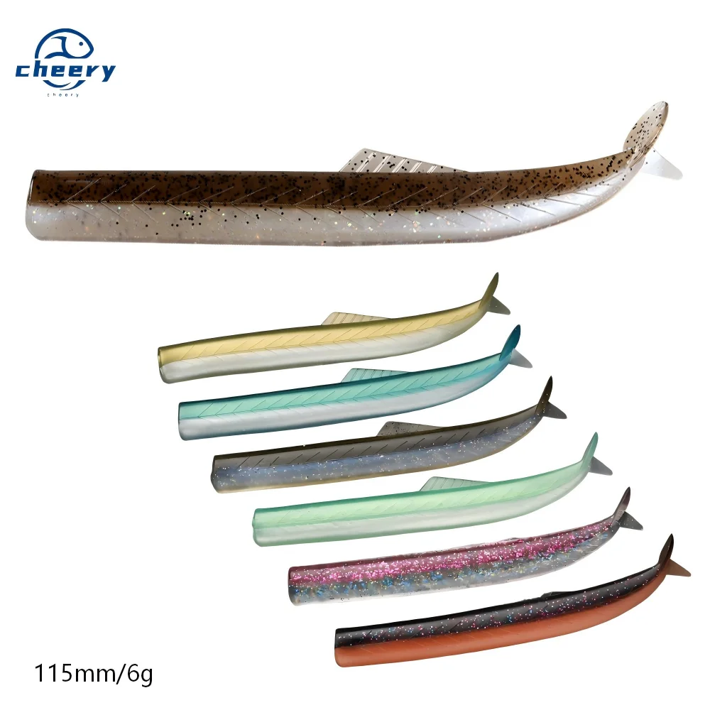 Cheery 115mm/6g Saltwater Artificial Fishing Bait PVC Lead Sardine