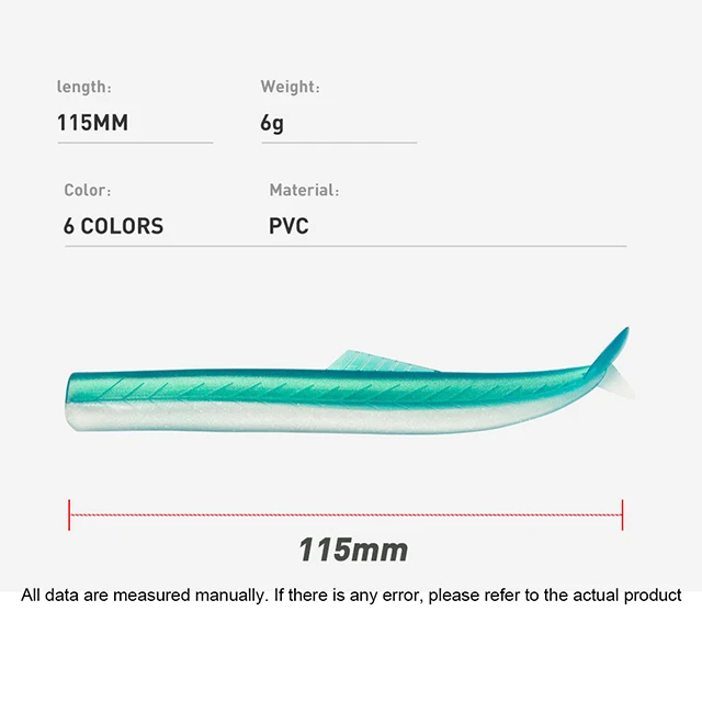 Cheery 115mm/6g Saltwater Artificial Fishing Bait PVC Lead Sardine ABS Pencil Lure - view 2