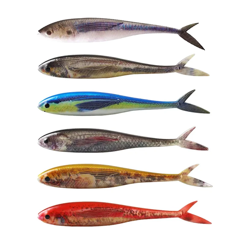 CHEERY 12.5cm Fluke Lure Split Tail Soft Plastic Fishing Swimbait ABS Pencil Lure - view 9