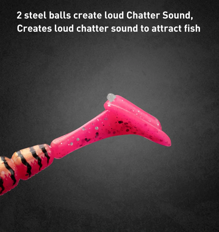 Cheery AGS628/1 130mm 34.6g 6 3D PVC T Soft Lure Hooks, for ABS Pencil Lure - view 13