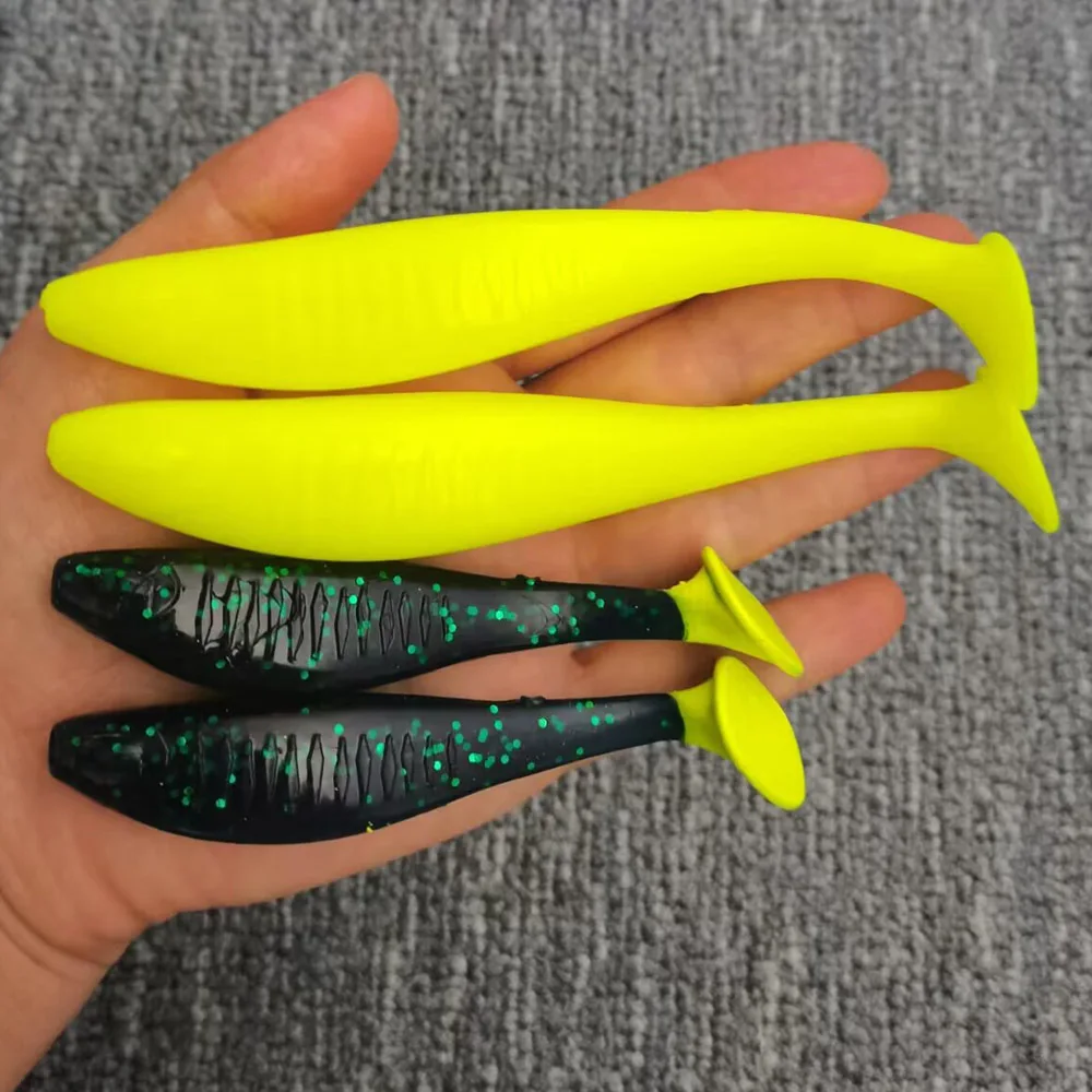 Cheery OEM T Tail Shad Swimbait Silicone Soft Lure, for Bass