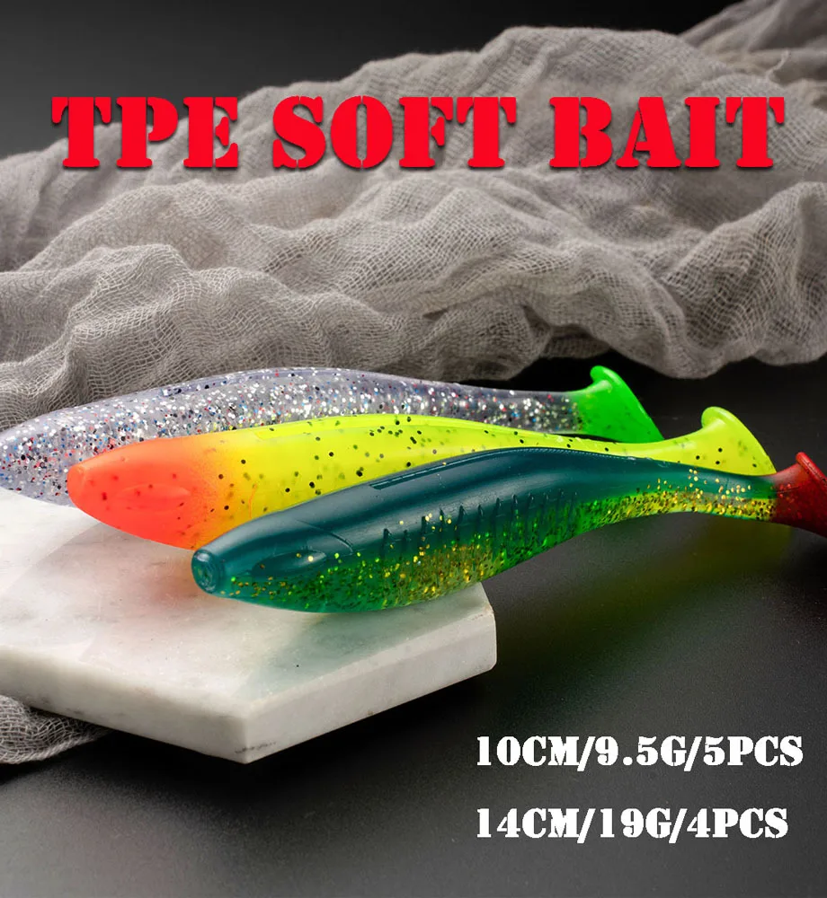 Cheery OEM T Tail Shad Swimbait Silicone Soft Lure, for Bass ABS Pencil Lure - view 9