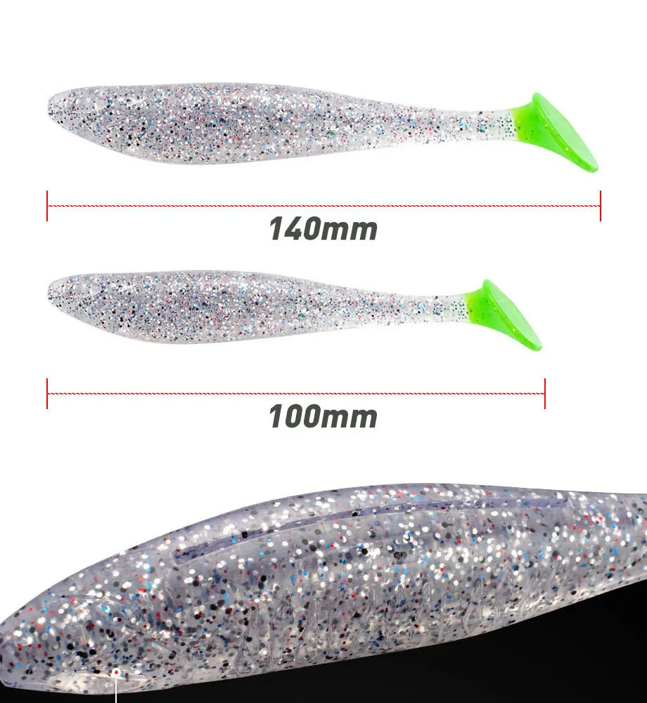 Cheery OEM T Tail Shad Swimbait Silicone Soft Lure, for Bass ABS Pencil Lure - view 13