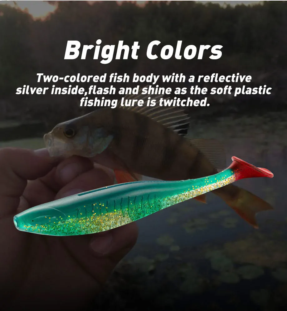 Cheery OEM T Tail Shad Swimbait Silicone Soft Lure, for Bass ABS Pencil Lure - view 16