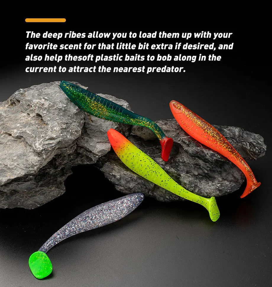 Cheery OEM T Tail Shad Swimbait Silicone Soft Lure, for Bass ABS Pencil Lure - view 17