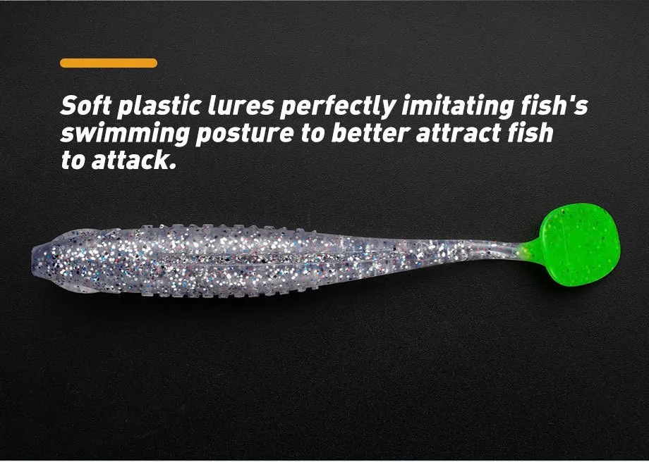 Cheery OEM T Tail Shad Swimbait Silicone Soft Lure, for Bass ABS Pencil Lure - view 18