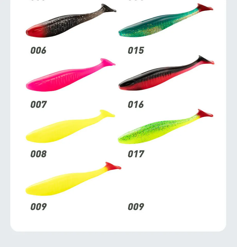 Cheery OEM T Tail Shad Swimbait Silicone Soft Lure, for Bass ABS Pencil Lure - detail 1