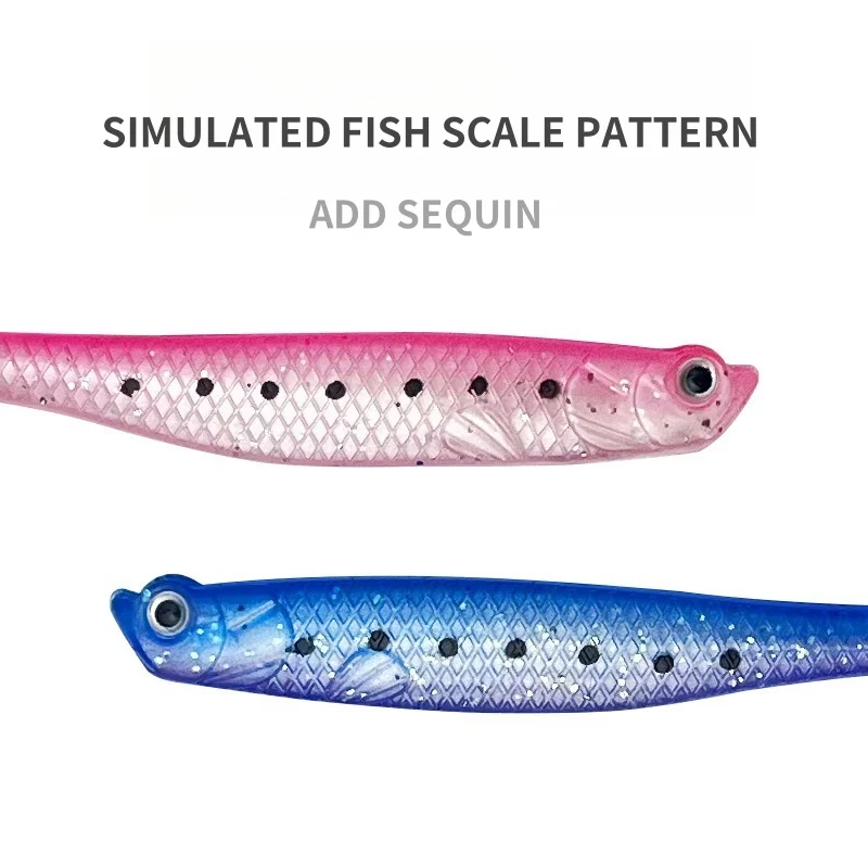 SL083-12cm 7g/ PVC Soft Worm, River Freshwater ABS Pencil Lure - view 6