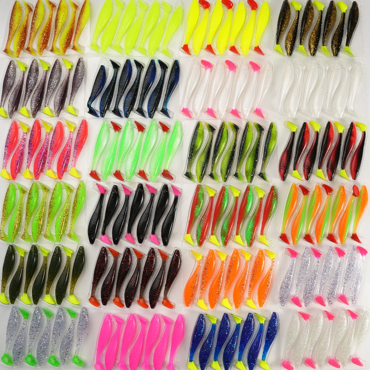 SL088-7PCS 8cm/5g Soft Swimbait Worm Fishing Bait ABS Pencil Lure - view 19