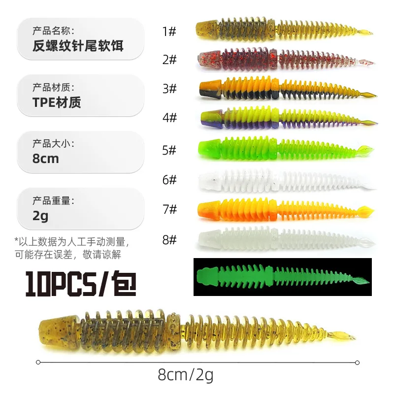 8 cm 2 g TPR Fishing Bait Plastic Soft Swimbait ABS Pencil Lure - view 3