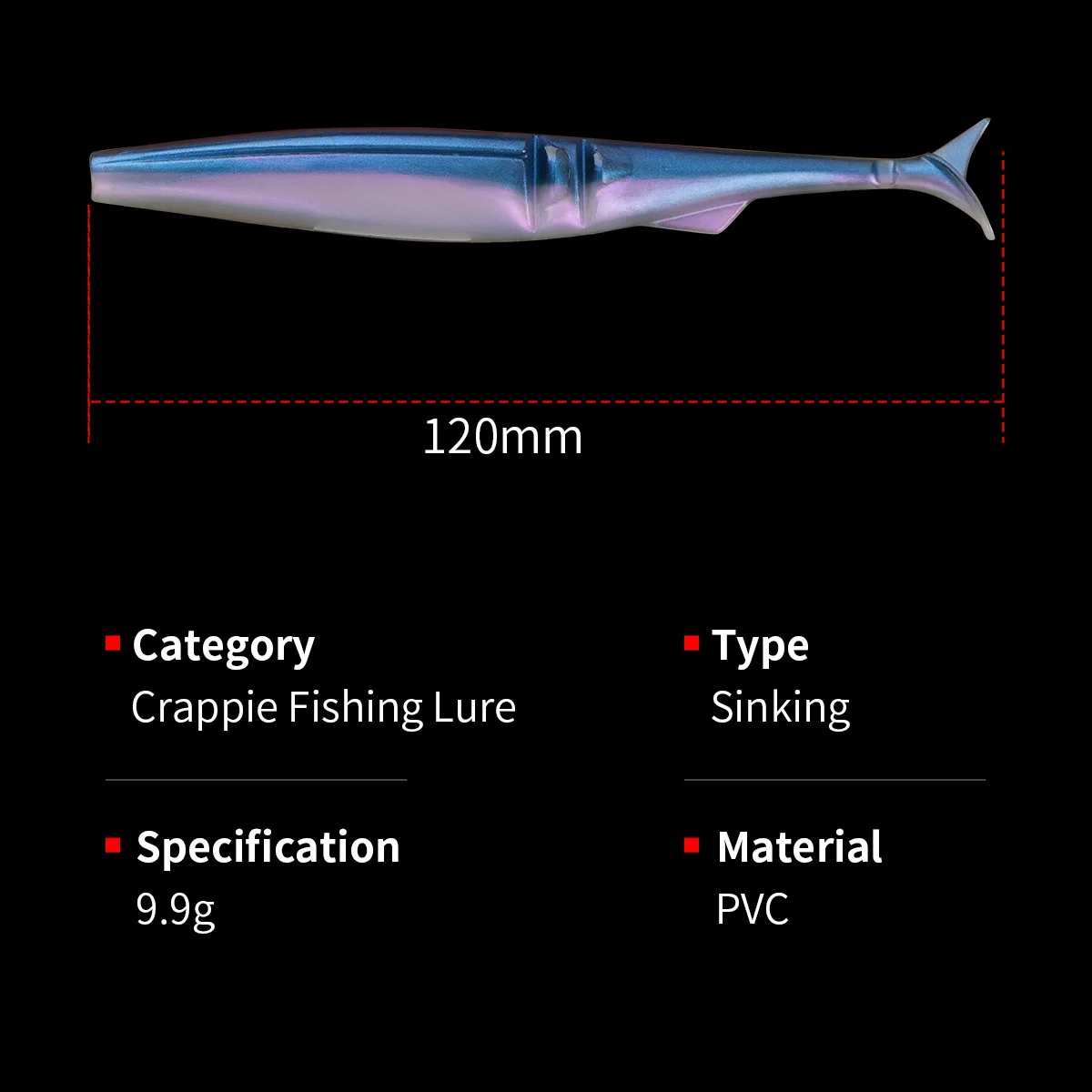 CHEERY T Soft Lure, for Bass Pike, Saltwater ABS Pencil Lure - view 13