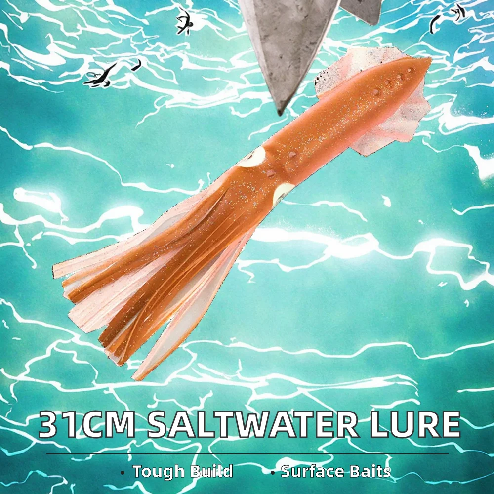 Plastic PVC 31 cm 67 g Sea Fishing Saltwater Squid Soft Lure Bait ABS Pencil Lure - view 5