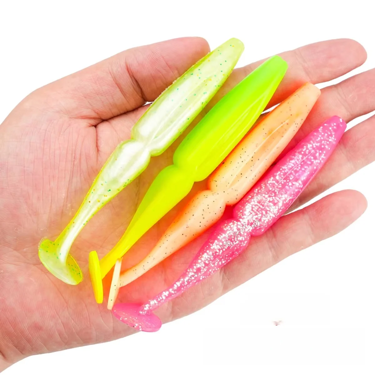 4 11 cm 12 g Soft Lure T PVC Fishing Bait Bass Worm Sea