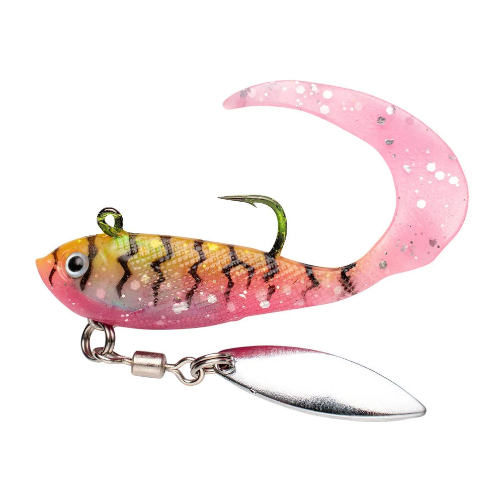 Freshwater Metal Fishing Bait Artificial Soft Lure PVC Trout Bass