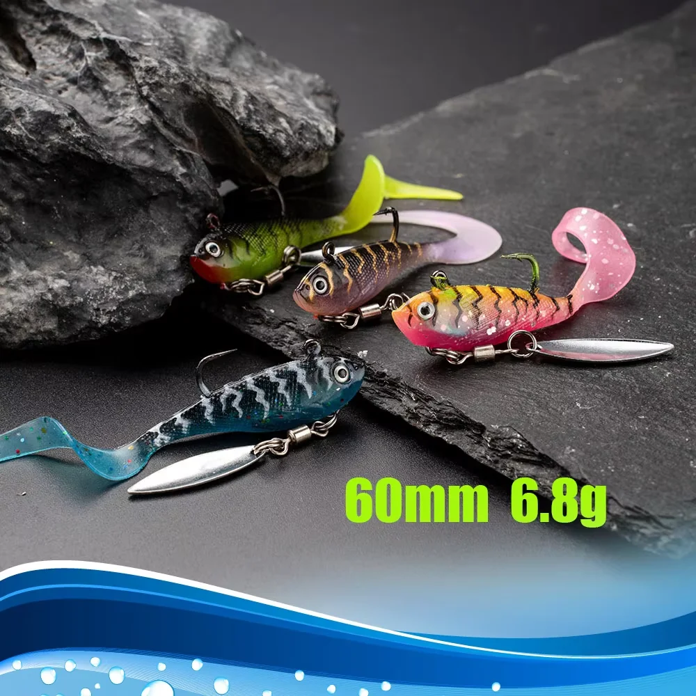 Freshwater Metal Fishing Bait Artificial Soft Lure PVC Trout Bass ABS Pencil Lure - view 3