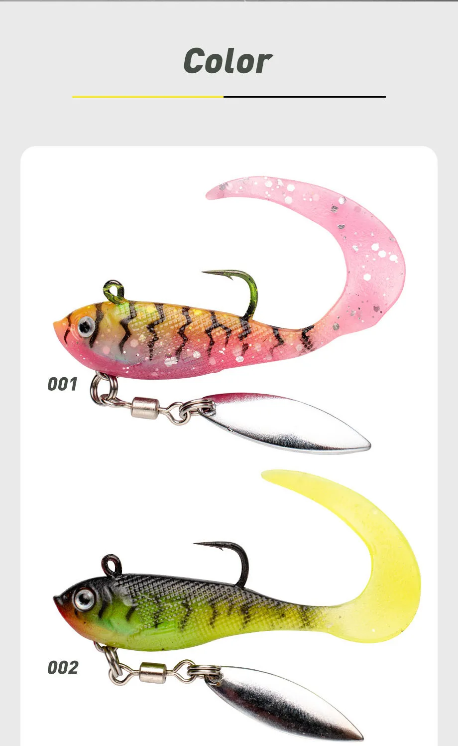Freshwater Metal Fishing Bait Artificial Soft Lure PVC Trout Bass ABS Pencil Lure - view 11