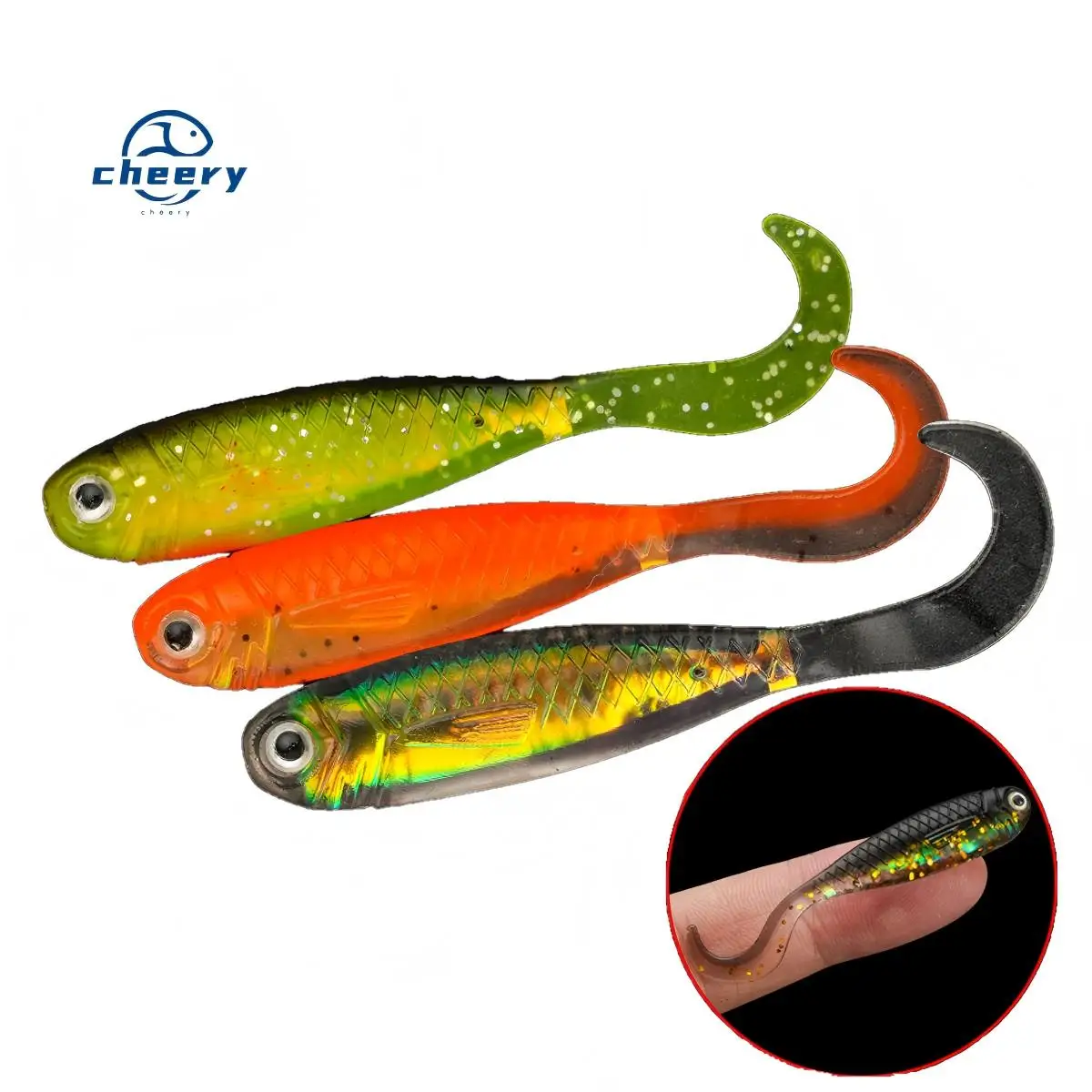 CHEERY 5CM Fishing Bait Bass Carp Soft Lure
