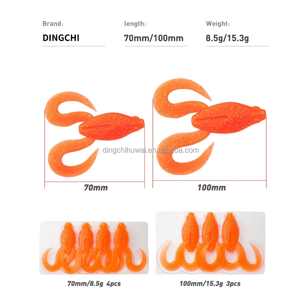 TPR Soft Lure 7 cm 4 /10 cm 3 8.5 g /15.3 g Freshwater Frog 4 /10 ABS Pencil Lure - view 10