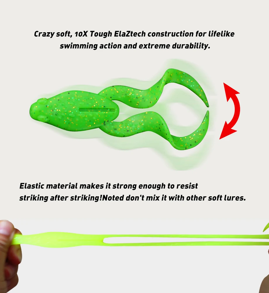 TPR Soft Lure 7 cm 4 /10 cm 3 8.5 g /15.3 g Freshwater Frog 4 /10 ABS Pencil Lure - view 12