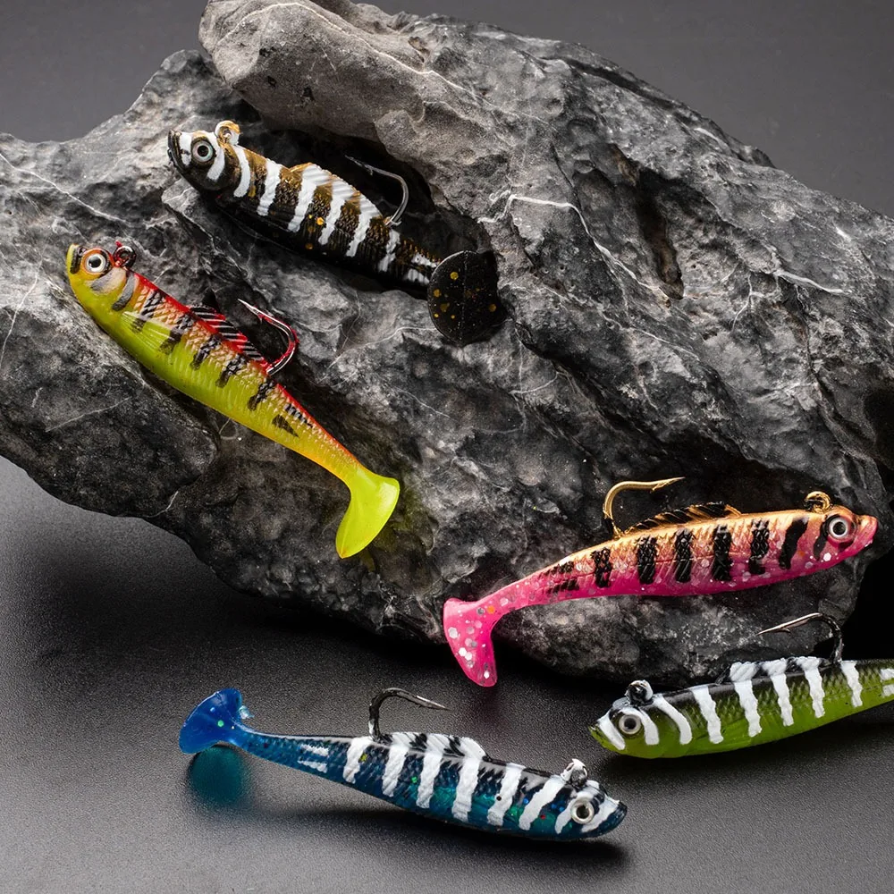 7 6 cm 5.6 g Lead Jig Plastic Fishing Bait Hooks T Soft Swimbait ABS Pencil Lure - view 4
