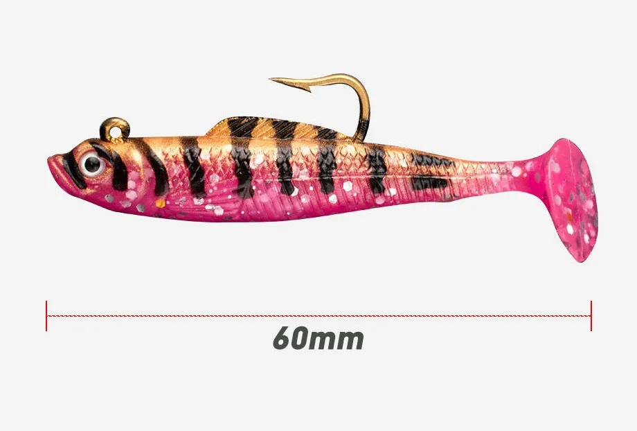 7 6 cm 5.6 g Lead Jig Plastic Fishing Bait Hooks T Soft Swimbait ABS Pencil Lure - view 8