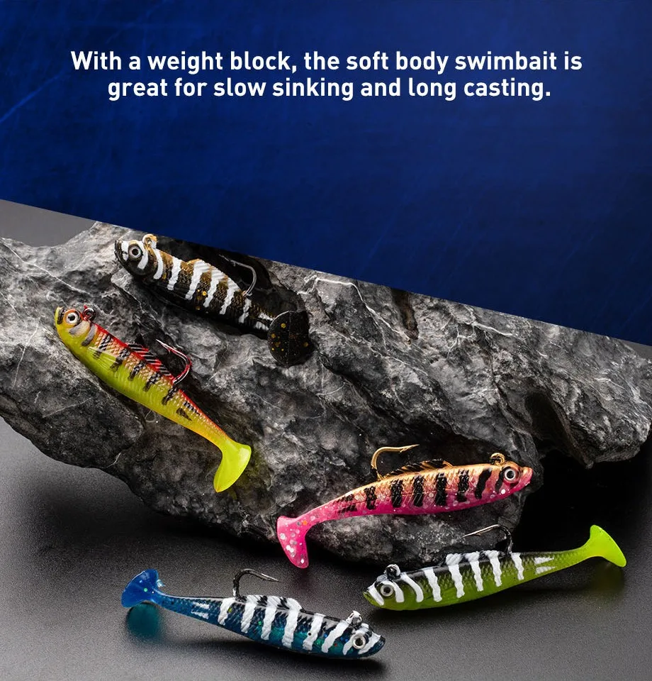 7 6 cm 5.6 g Lead Jig Plastic Fishing Bait Hooks T Soft Swimbait ABS Pencil Lure - view 12